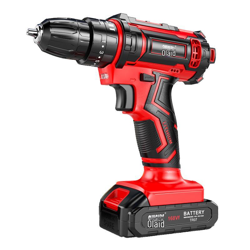 Multipurpose Lithium Electric Screwdriver Set with Rechargeable Hand Drill - Household Tool Box for DIY Projects.