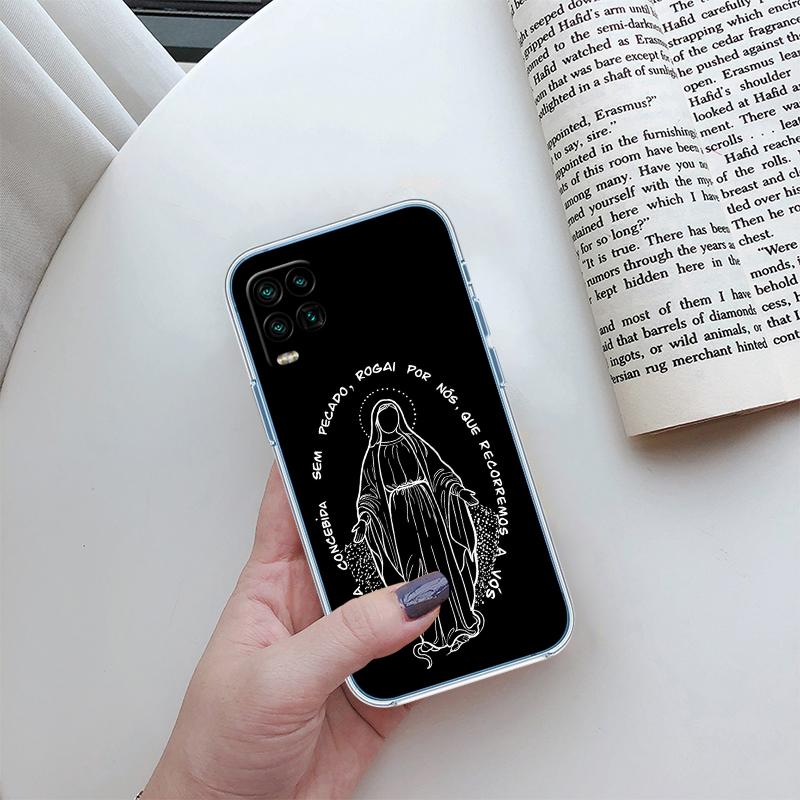 BH47 Virgen Maria Transparent Phone Case for Motorola Moto G40 G04 G05 One Ace Action Fusion + Plus Hyper Macro Vision Zoom