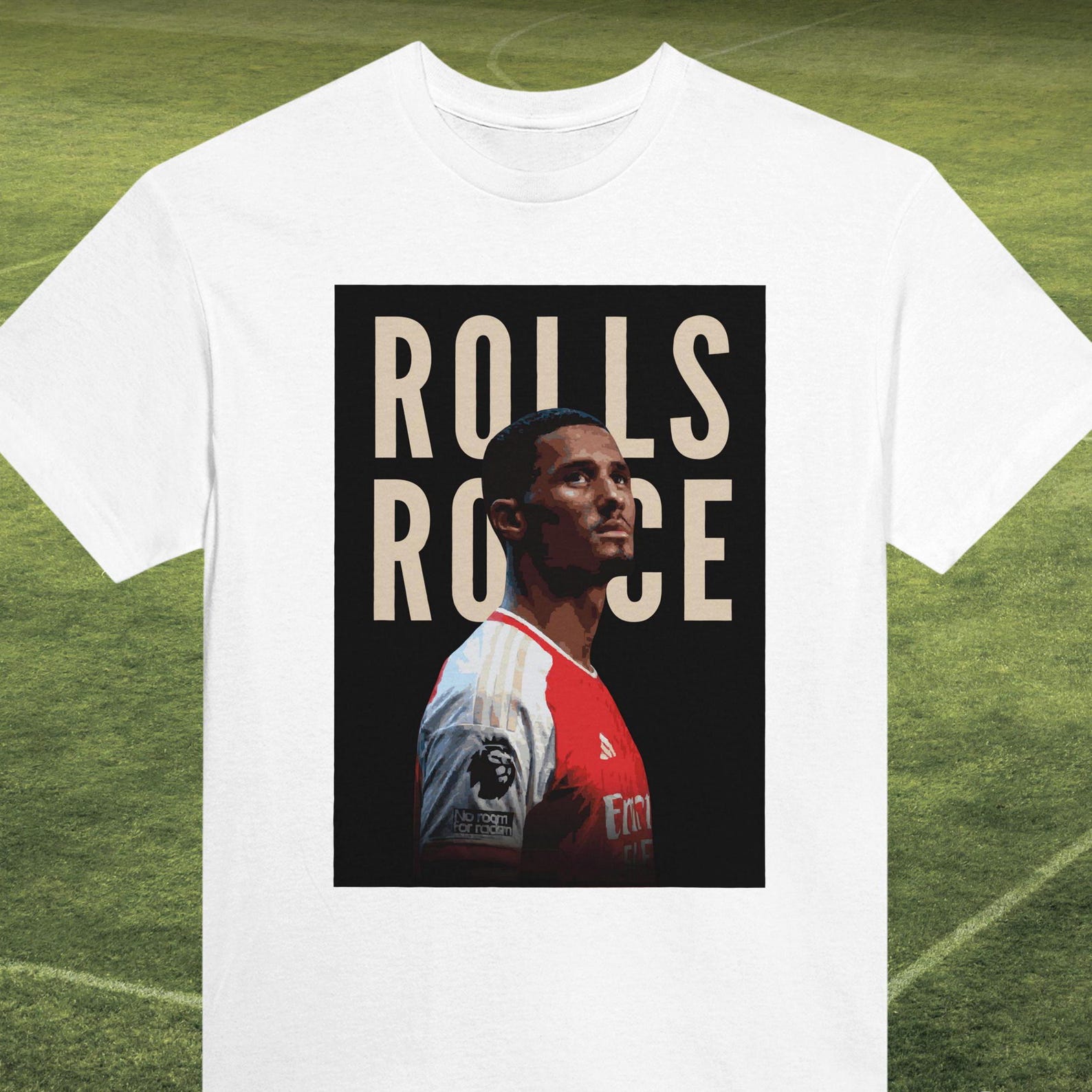 William Saliba Rolls Royce T-Shirt - Arsenal Fan Tee XL