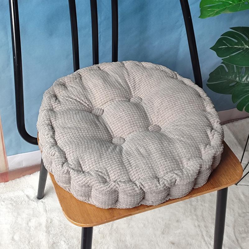 Cuscino per Sedia in Velluto a Coste con Chicchi di Mais 3D Fatto a Mano – Cuscino per Seduta Tatami Spesso