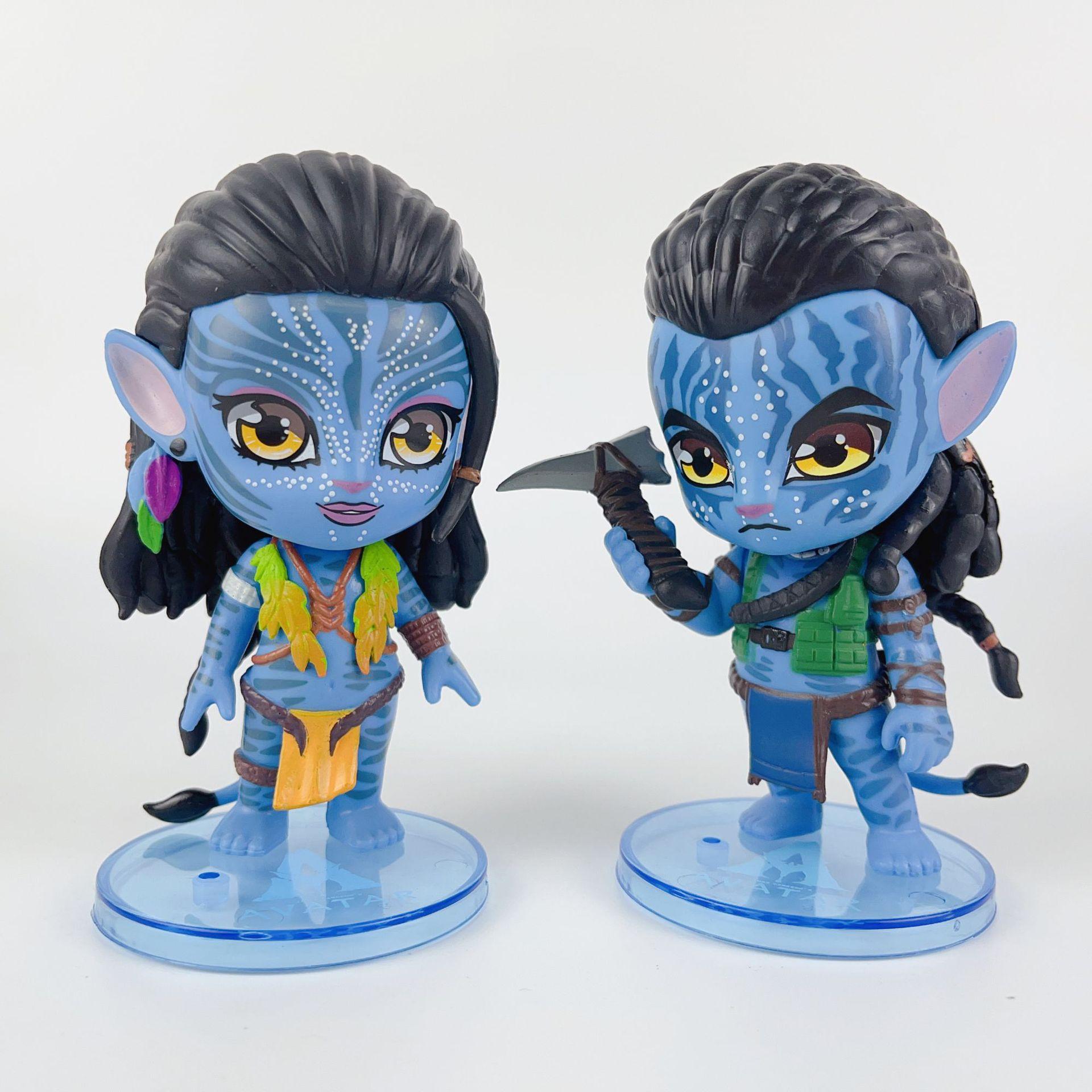 Cute Avatar 2 Neytiri & Jake Sully PVC Figure Model Toys 12cm no box