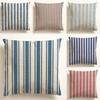 Kissenhülle Nordischer Stil Natürliche Leinen-Kissenhülle Strapazierfähige Waschbare Kissenhülle für Zuhause Schlafzimmer Sofa PStreifen