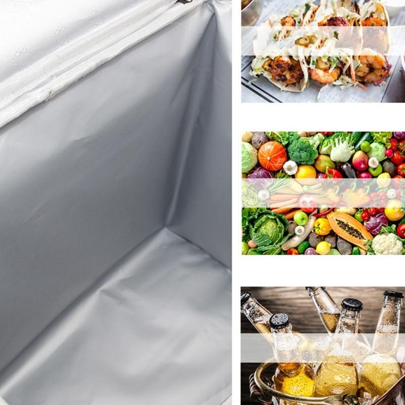 Portable Lunch Bag Insulated Bento Box for Women Men Reusable Lunch Box Dinner Container Large Capacity Handbag Food Bag