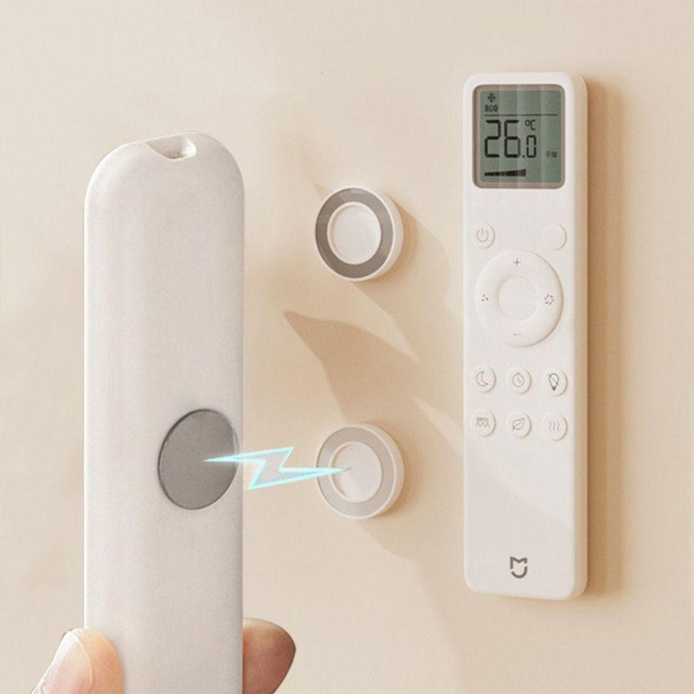 12pcs No Hole Punching Magnetic Remote Control Rack Dopamine Wall Mounted Storage Bracket Kitchen
