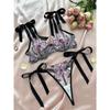 New Butterfly Embroidery Suspender Transparent Mesh Yarn Seductive Girl Sex Suit