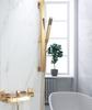 Tuqiu Set Doccia per Vasca da Bagno Montaggio a Parete Rubinetto da Bagno e Doccia Oro, Miscelatori per Doccia e Vasca da Bagno Fredda e Calda in Ottone