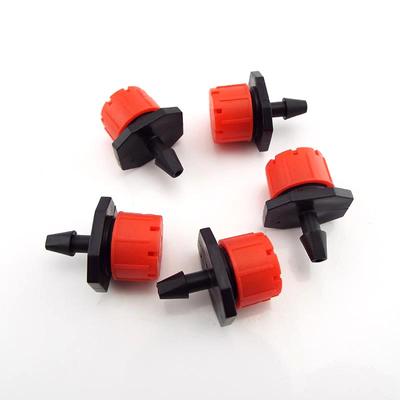 Aspersores de riego por microgoteo ajustables de 8 orificios, goteros de riego, boquillas de goteo de flujo de emisor de 1/4'' para sistema de riego