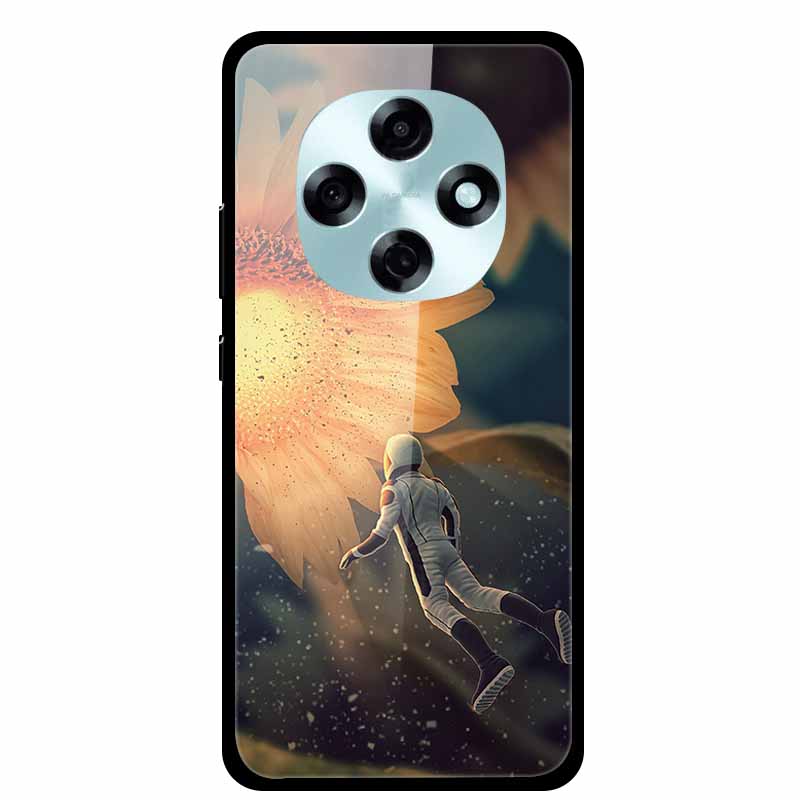 Butterfly Tempered Glass Case For A5i Pro A5 4G Case 6.67" Hard Back Cover Bumper For OPPO A6 Pro A6i A5 5G Cases Coque Capa