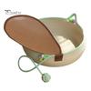 Cozy Cat Bed for All Seasons Handwoven Cotton Rope Bed, Scratchable Indoor Sleeping Basket, Breathable Woven with Pad Round Pet House Cats Kittens And