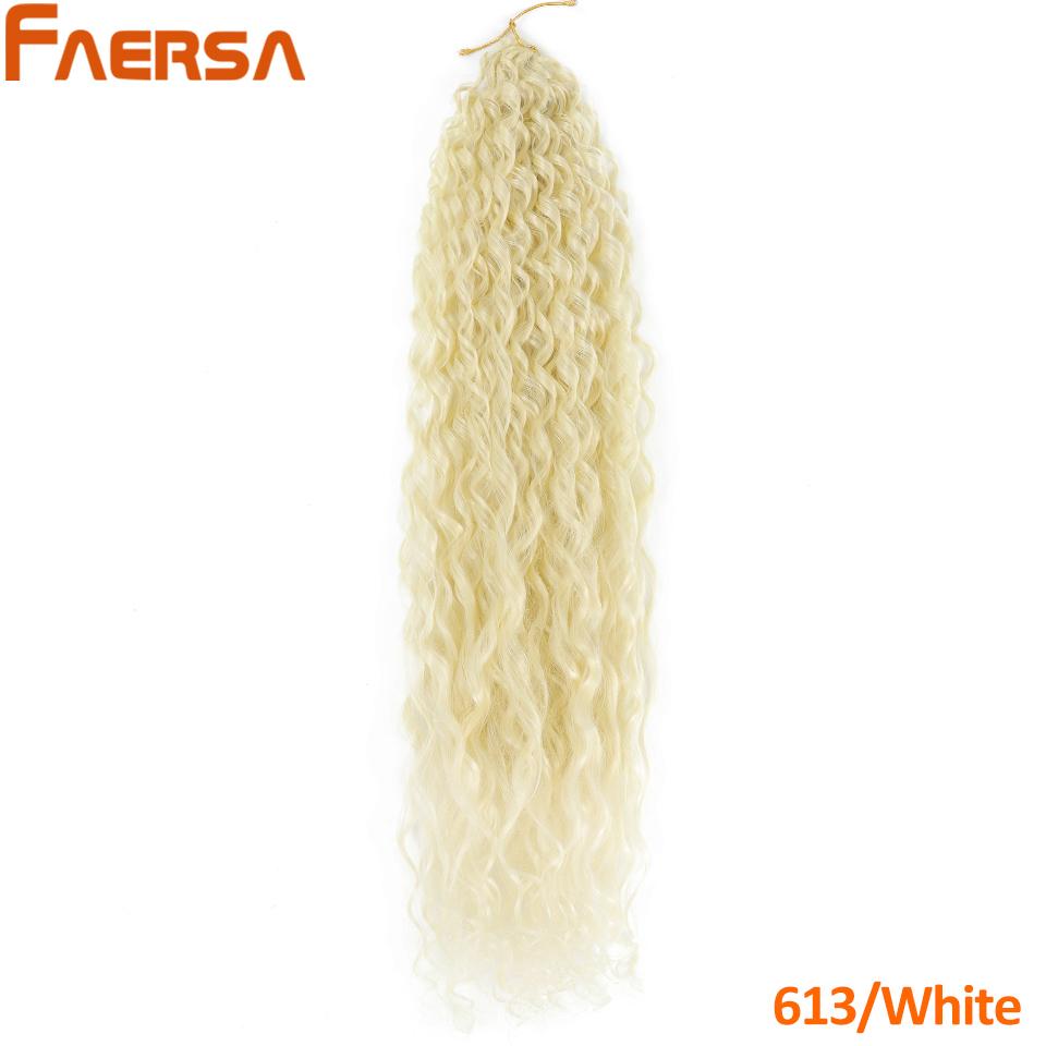 Häkeln Sie Zöpfe, lose Wasserwellen-Flechthaarverlängerungen, Afro-Locken, natürliches lockiges Blond, Rosa, Lila, Rot, Häkelhaar für Frauen