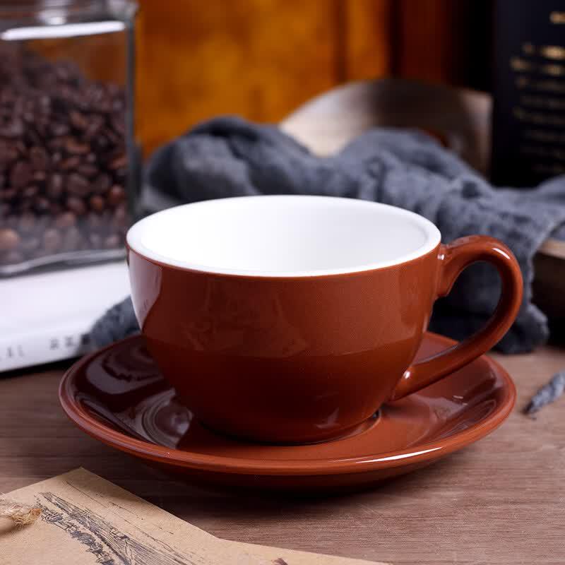 DeOu Sternenlicht Keramik Latte Art Kaffeetassen Set
