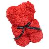 21cm Flower Bear Red Rose Shaped Bear Romantic Valentine"s Day Artificial Flower Bear for Wedding