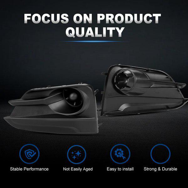 1 Pair Fog Light Covers for 17-19 Subaru Impreza (57731FL20A, 57731FL21A)