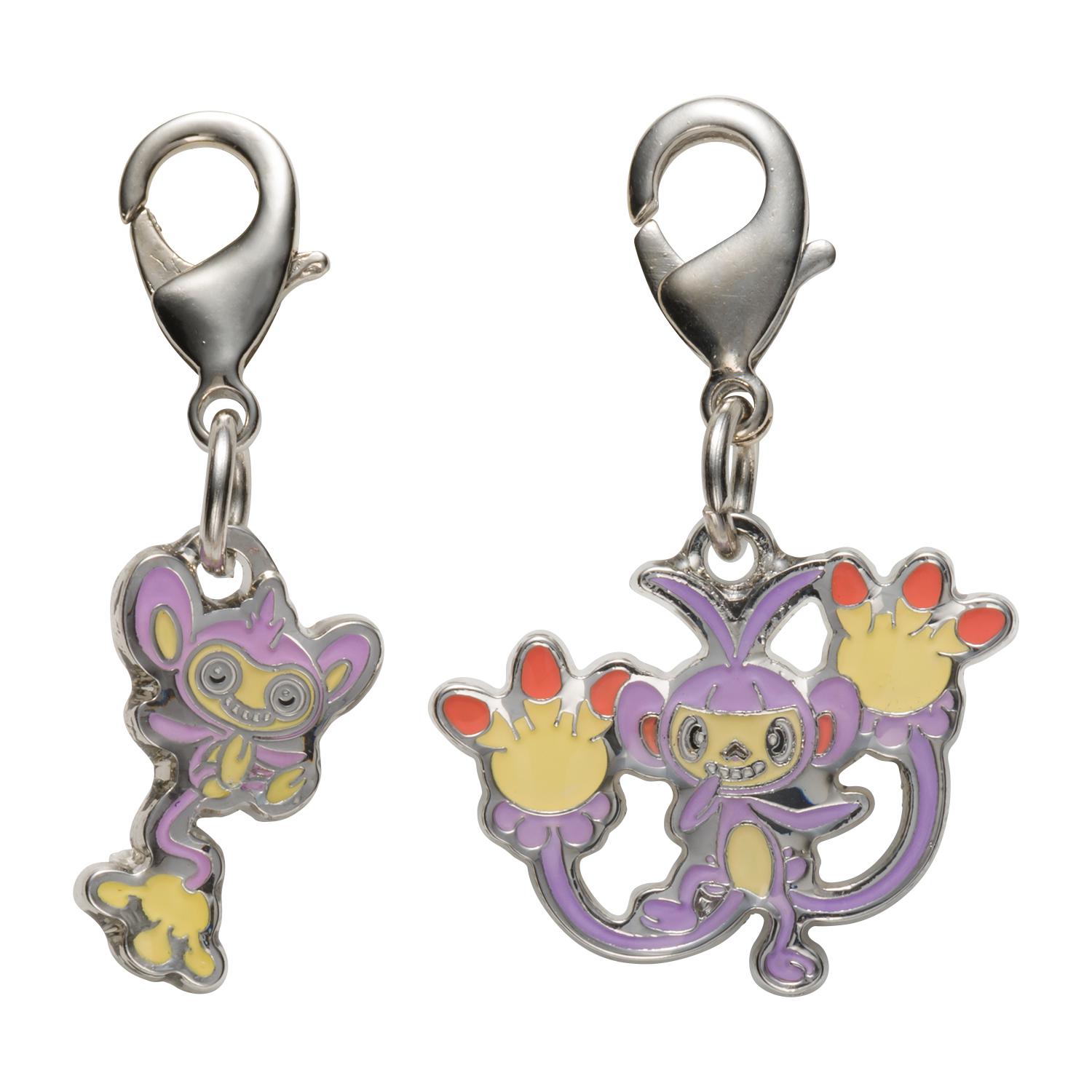 

[Pokemon] Pokemon Center National Pokedex Metal Charm - Aipom & Ambipom (#190 & #424)