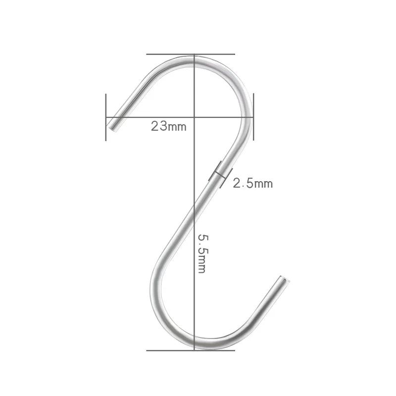 5/10/20 Pcs Cast Iron S Shaped Hooks  Metal Hangers Hanging Hooks for Kitchen Bathroom Shelf Hooks Hanging Storage Tools