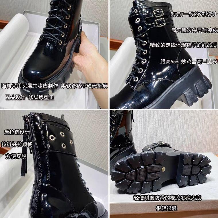 2025 New Versatile British Wind Locomotive Boots Flat-bottomed Thick-soled Korean Version Short Boots Student Black Martin Boots Women