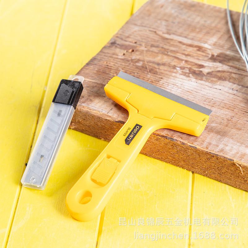 Deli Tools CK75 Spring Steel Glass and Tile Cleaning Scraper Knife DL4723C