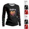 Women's Long Sleeved Shirt Confetti In The Heart Carniva LBarrel Night Confetti Shirts