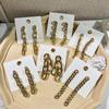 Retro Gold European & American Punk Style Women's Hoop Earrings