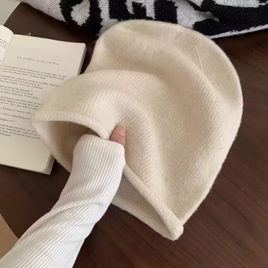 

Стильная вязаная шапка-бини в японском стиле: Универсальная, Теплая, Подчеркивающая овал лица, Унисекс шапка бини One Size