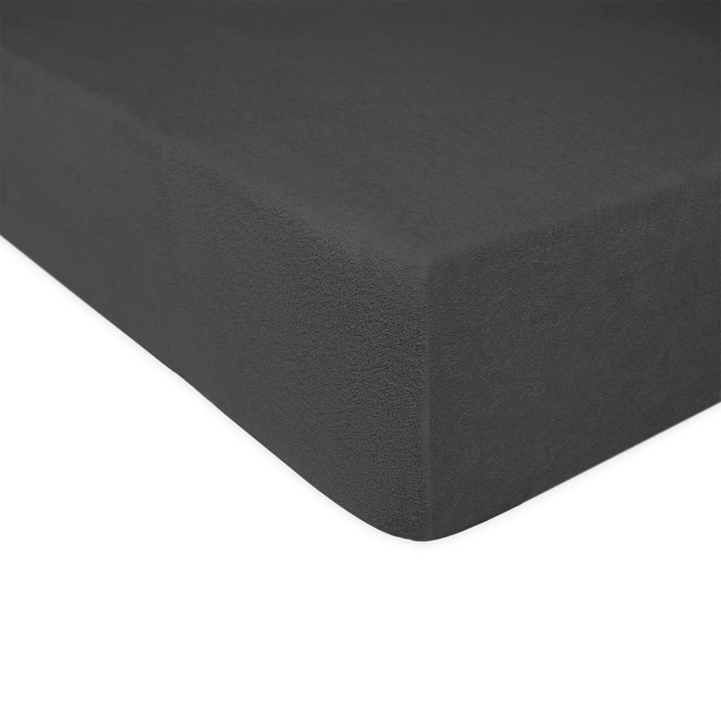 Fitted sheet 160x200 TERRY HIGH WEIGHT 200 TERRY anthracite