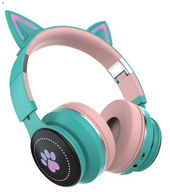 Cat Ear Luminous Bluetooth Headphones for Kids - Universal Compatibility