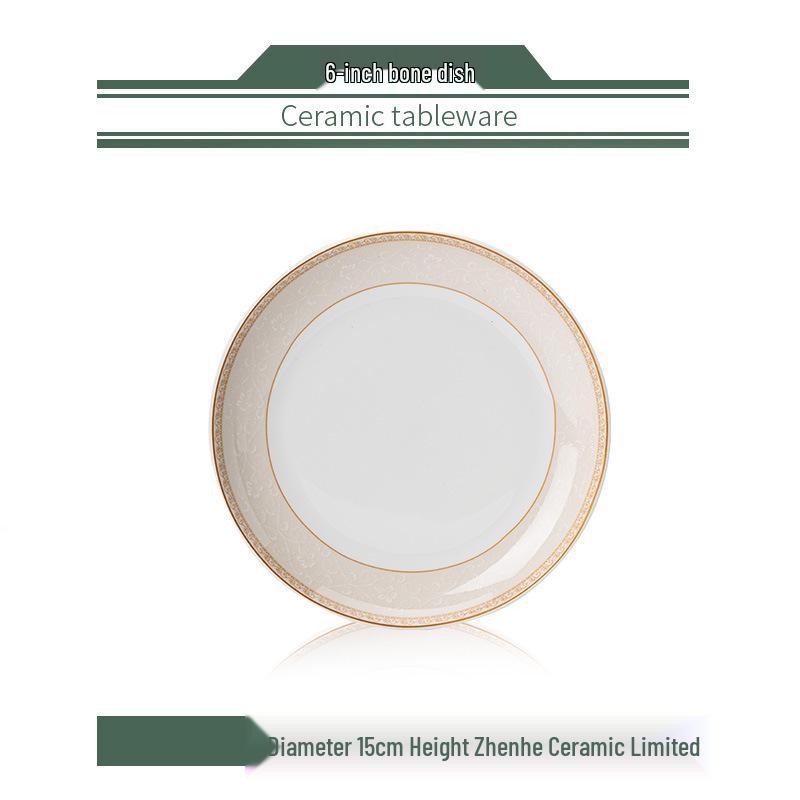 Yun Zhi He Jingdezhen High-Temperature Glazed Chinese Ceramic Tableware Set: Bowls, Plates, Chopsticks, and Dishes