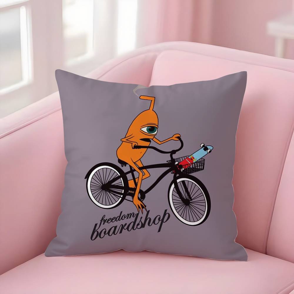 

T-Toy M-MachineS S-SkateS Pillow Case Sofa Short Plush Double-sided HD Printing Room Home Office Gift Cushion Cover 30cmx30cm
