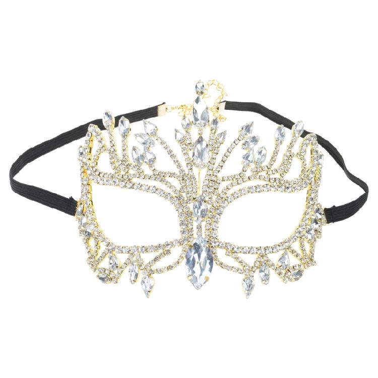 Strass-Maskenballmaske Halbgesichtsmaske Maskenball Kostümzubehör Für Männer Frauen Halloween Kostümzubehör