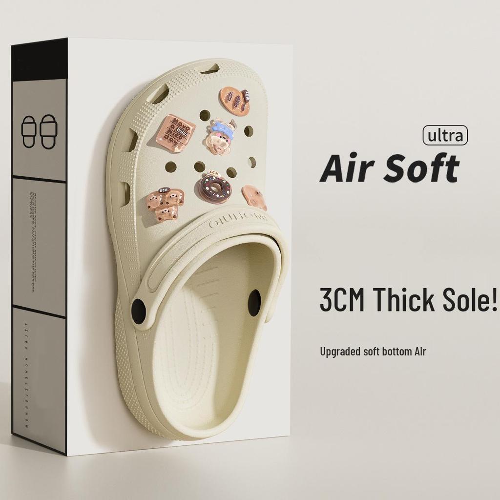 EVA rutschfeste Strandclogs Hausschuhe für Damen und Herren - Sommer Outdoor Schuhe mit dicker Sohle