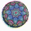 Indian  Floor Pillows Round Bohemian Cushion Cushions Pillows Cover Case