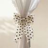 Organza Material Curtain Tieback Pink Tulip Bow Drapery Tieback  Living Room Window