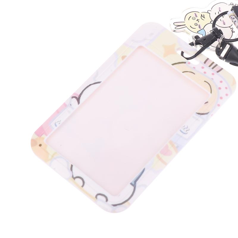 Cute Cartoon Neck Strap Lanyard Card Cover For Student Id Card Teacher Strap Badge Holder Photo Card Diy Hang Rope Keyring