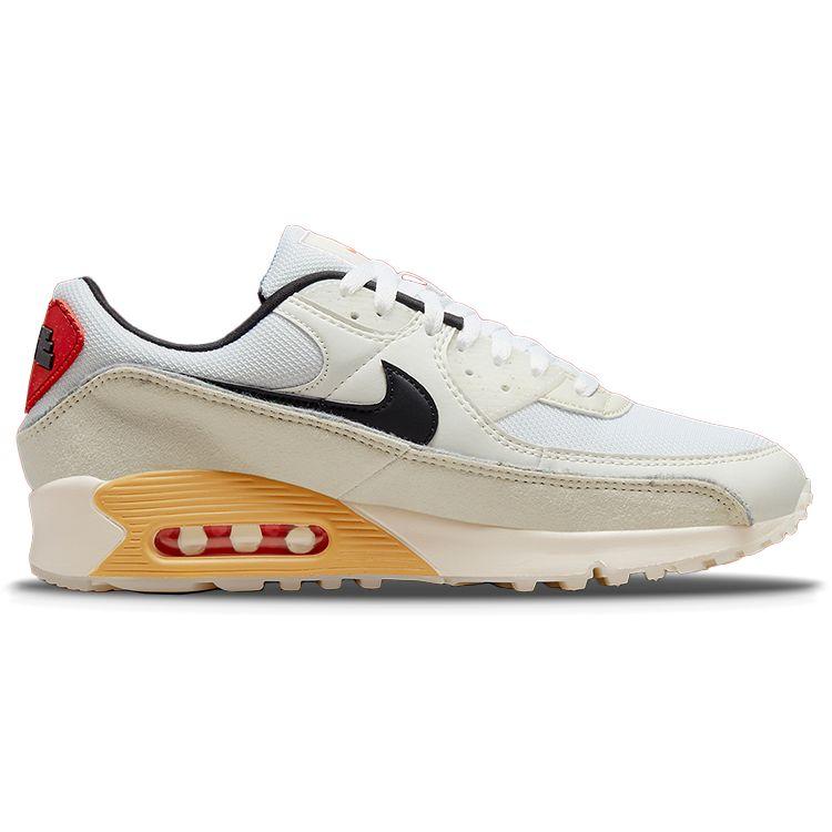 Nike Air Max 90 SE Swoosh Fiber Men Sneakers White Light-Bone Sesame DV3335-100