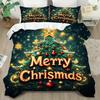 Comforter Merry Christmas Bedding Set 3D Printed Soft Single Double Size Bed Set Christmas Gift Bed Home Decorations