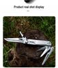 Multifunctional Portable Outdoor Folding Tool: Knife, Scissors, Screwdriver for Camping, Mountaineering, and Car Emergencies.