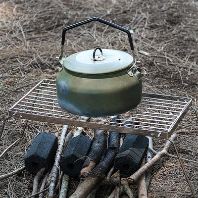 Fornello da Campeggio Pieghevole da Esterno Griglia Portatile per Uso Pesante in Acciaio Inossidabile per Backpacking Cucina Barbecue Picnic Pieghevole Griglia da Campo Griglia