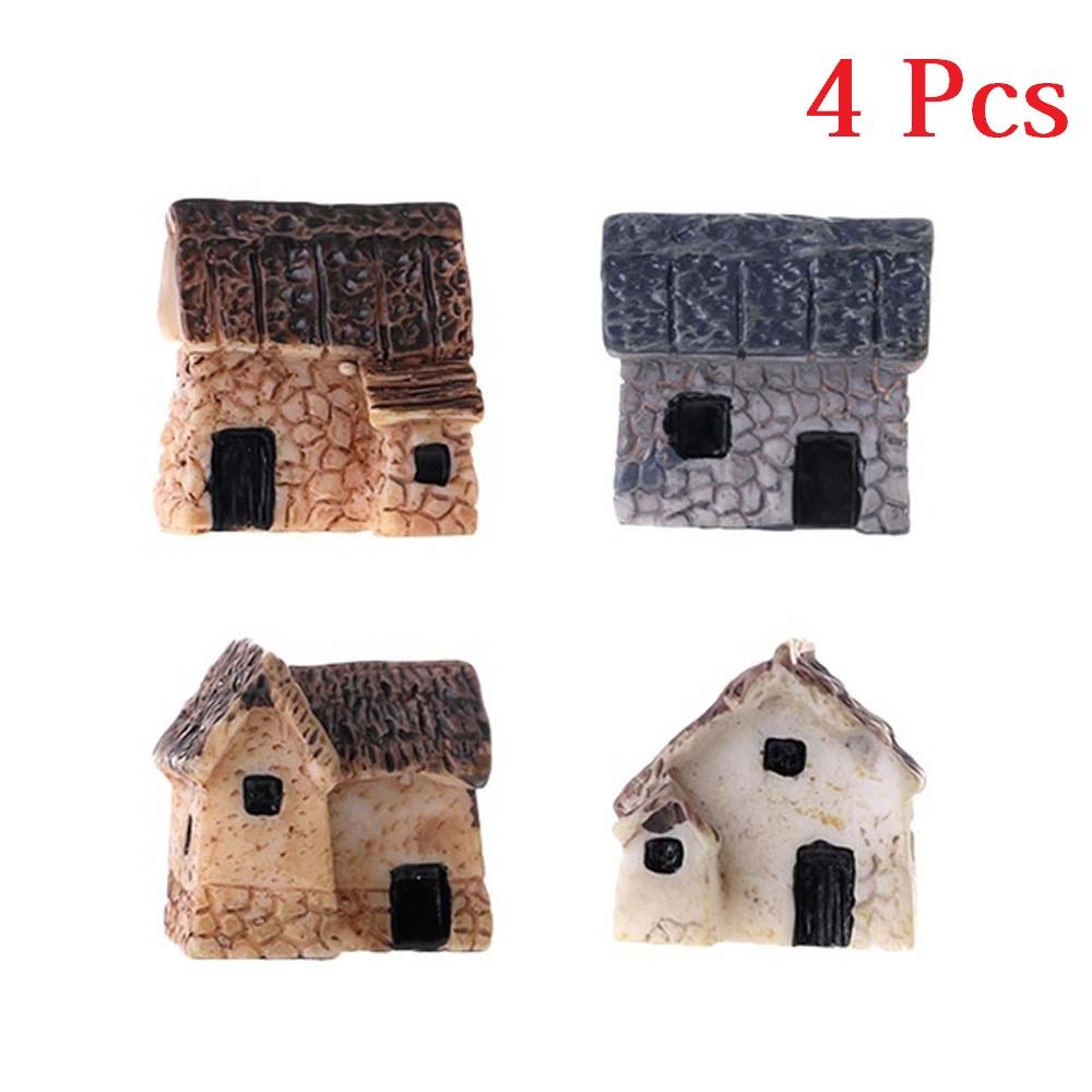 Mini Castle Small House Fairy Garden Miniatures Terrarium Figurines DIY Crafts Figure Moss Ornament Micro Landscape Decor