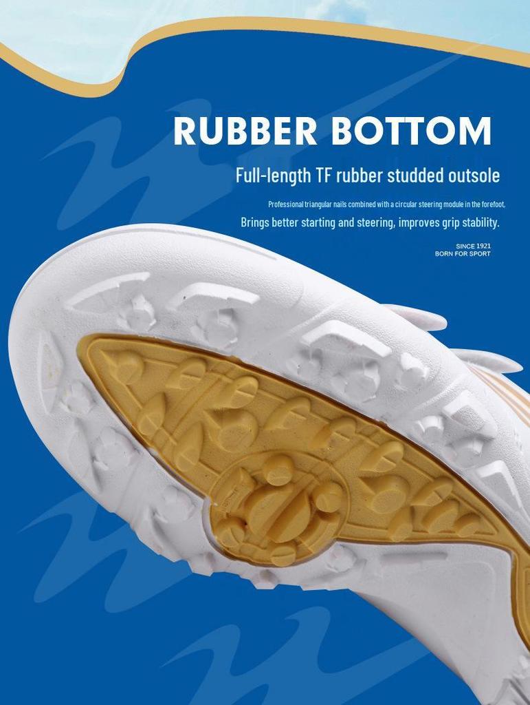 Unisex Velcro Low-Top Breathable Anti-Slip Football Training Shoes