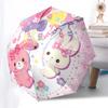 Rilakkuma, Korilakkuma Automatic Open/Close Umbrella-Cute Umbrella with Cute Design, Portable 3-Fold Compact Umbrella for Men & Women, Hallo