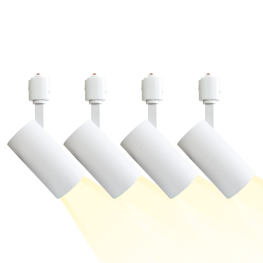 VENTOTA Faro 15W LED Duct Rail Spotlight, Warm White, 1500lm, Adjustable Angle, Set of 4, WH (vo417349)