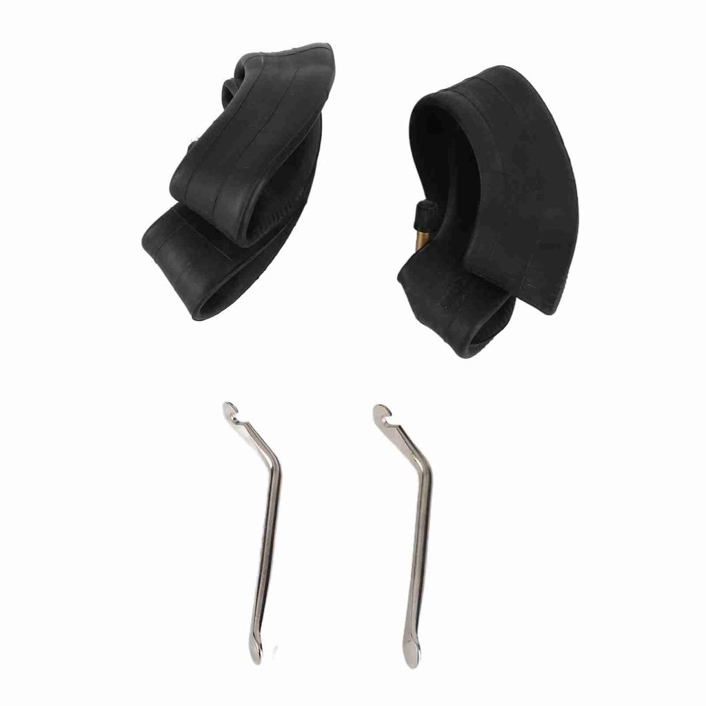 2 Stück 8 12x2 Gebogener Schlauch + Reifenwerkzeug Aufblasbarer Verdickter Verstärkter Schlauch für M365