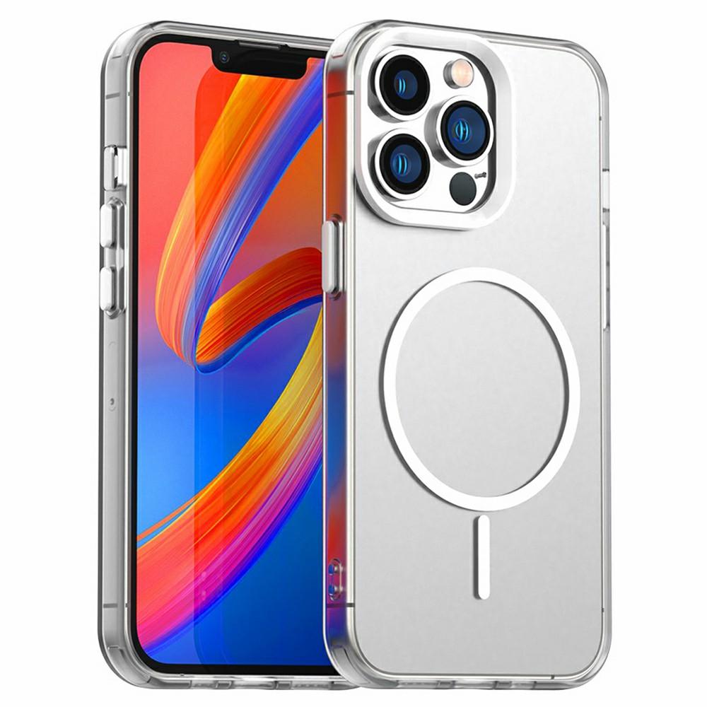 For iPhone 13 Pro Case Candy Color PC + TPU + PET Phone Cover Compatible with MagSafe