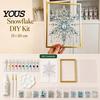 Holiday Decoration Making Sets DIY Jewelry Faux Pearl Art Painting Kit with Frame, Christmas Handmade Festive Wall Crystal Gem Craft Set for