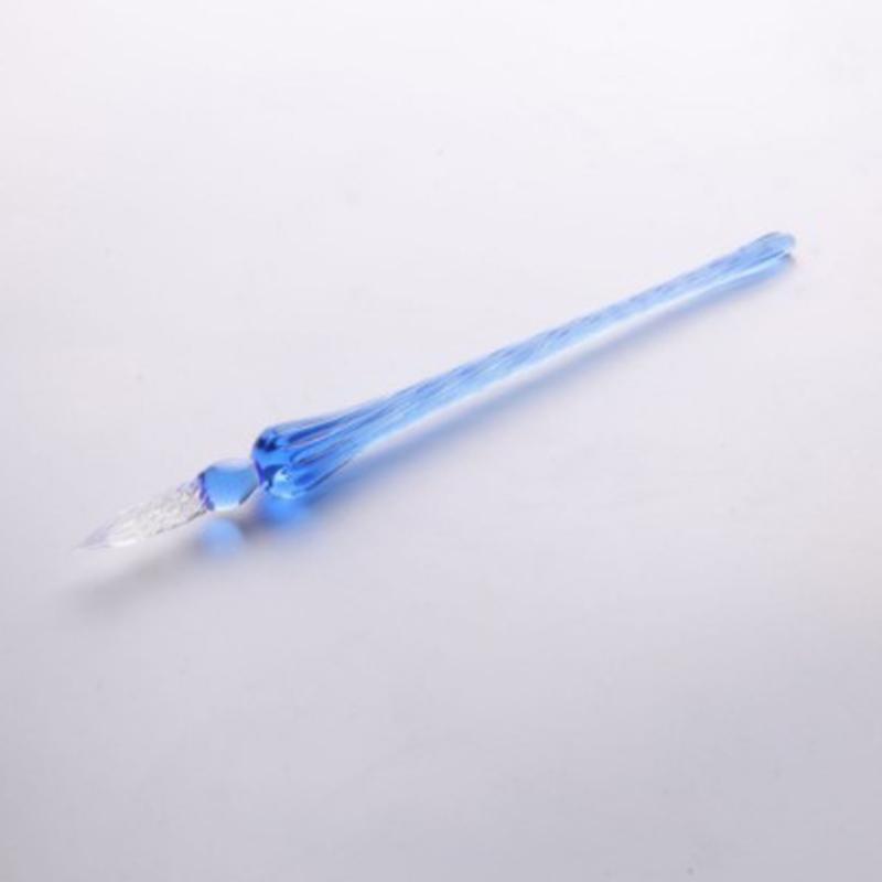 1ks Vintage ručně vyráběné skleněné namáčecí inkoustové plnící pero Kanceláře psacích nástrojů