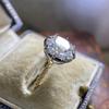 Huitan Luxury Solitaire Round Cubic Zirconia Women Rings Unique Two Tone Design Simple Elegant Wedding Accessory Trendy Jewelry