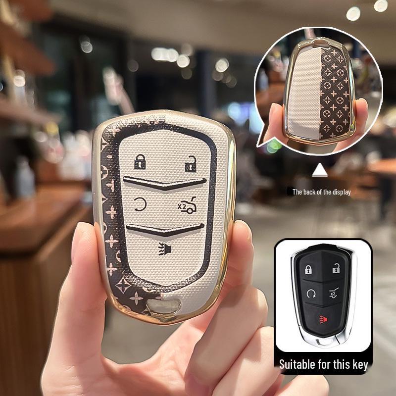 Cadillac Key Case with Buckle for XT5, CT5, XT4, XTS, CT6, ATS, LXT6, CT4