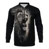 Retro High Street Half-Zip Pullover Stand Collar Oversized Casual Printed Men's Sweatshirt