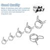 uxcell 15 Pcs Hose Clips, Inner Diameter 0.5 Inch (12 Mm), Universal Spring Hose