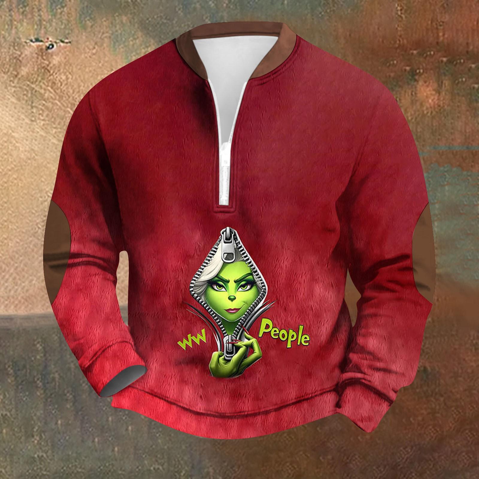 

Мужская спортивная толстовка с длинным рукавом на молнии для активного отдыха XL